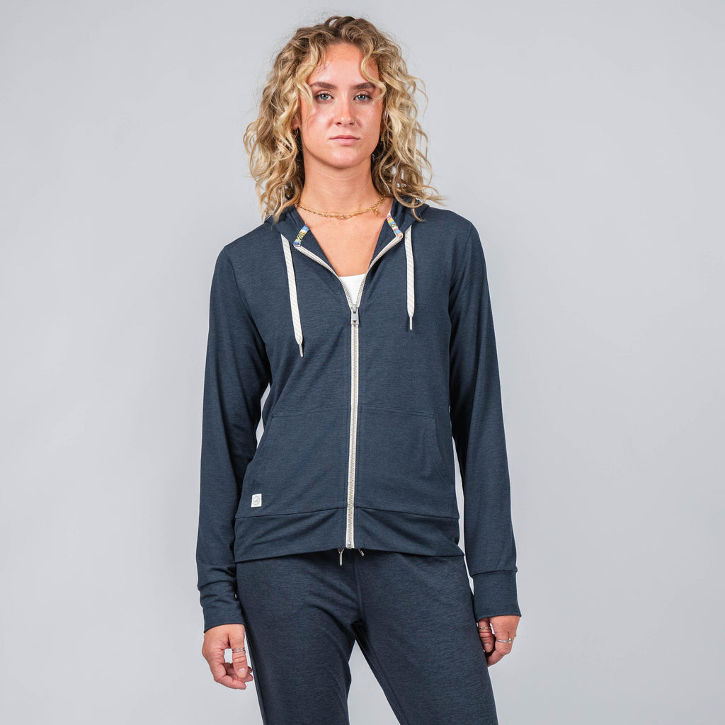 W.Essentiels Atelier De Brice Oversize Zip Hoodie Midnight Blue