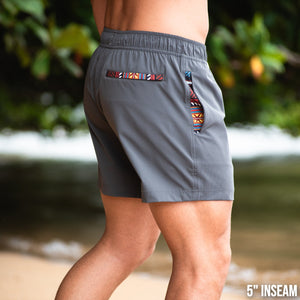 Nomad 3.0 Short (Hybrid) - Charcoal 5" - Linerless - Right Side