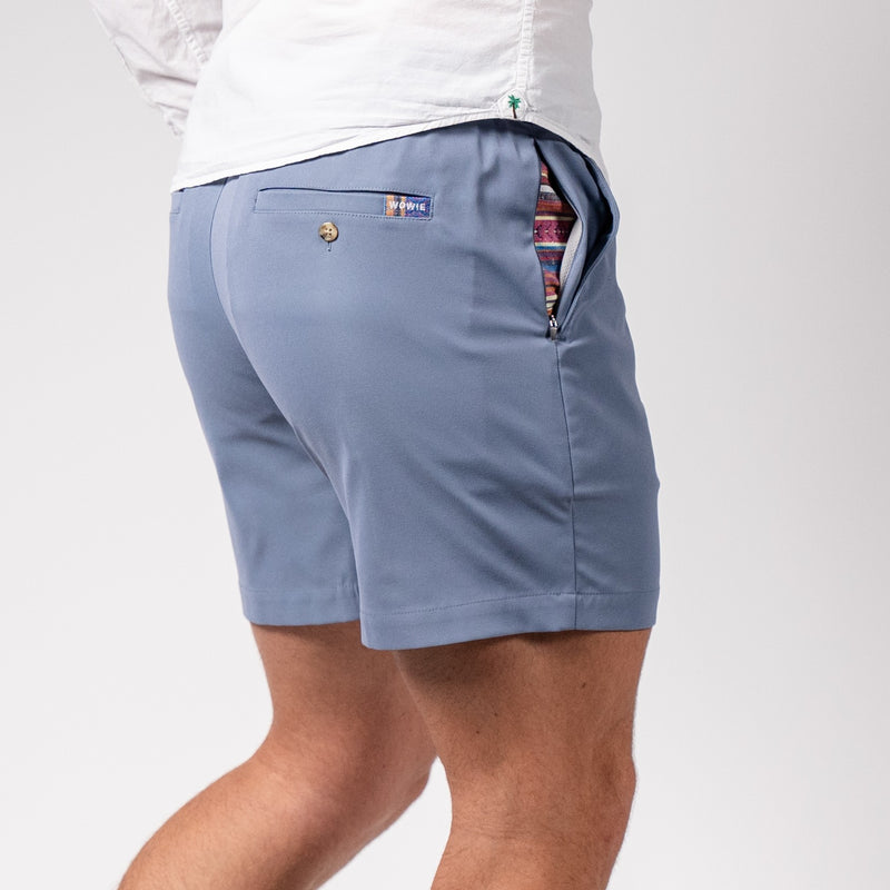 Daily Short (Casual Stretch) - Slate Blue – Wowie