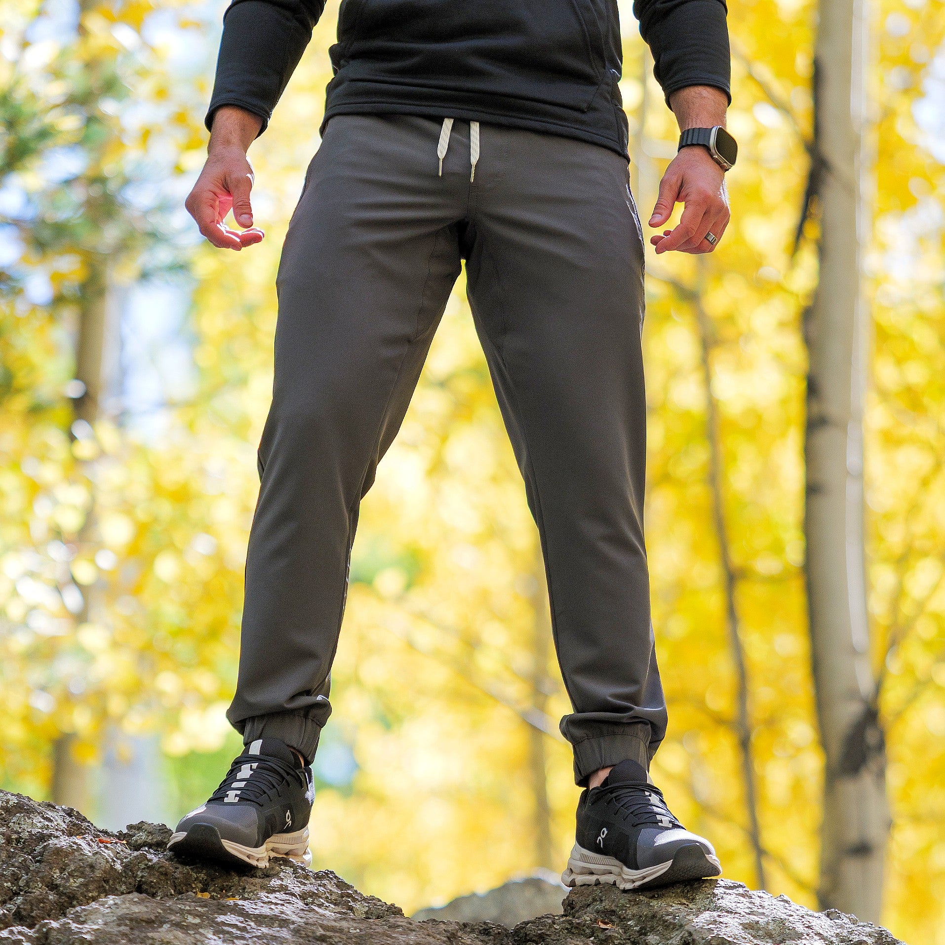 トラックパンツ・ジャージ Luxury Street Wear Be Washed Sweat Pants Charcoal. unisexual Hoth Jogger (Athletic) - Basalt – Wowie