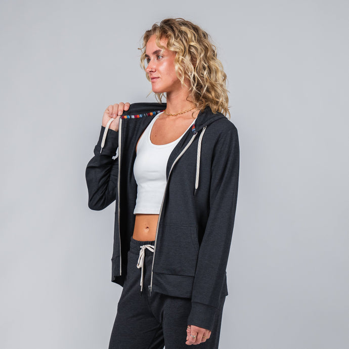 Kozie Zip-Hoodie - Onyx