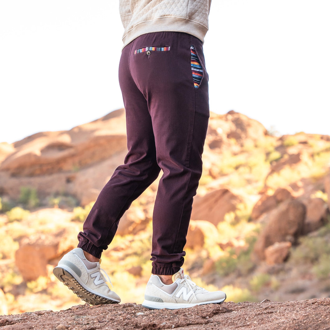 Rambler Jogger (Casual Stretch) - Merlot