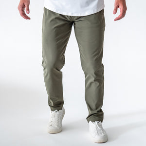Sapien Pant (Casual Stretch) - Olive - Front - White Backdrop