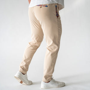 Sapien Pant (Casual Stretch) - Ivory - Hero - White Backdrop